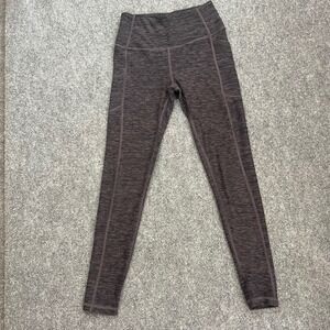 VICTORIAS SECRET Leggings Heathered Grey Activewear Ankle Length Pockets Size 2